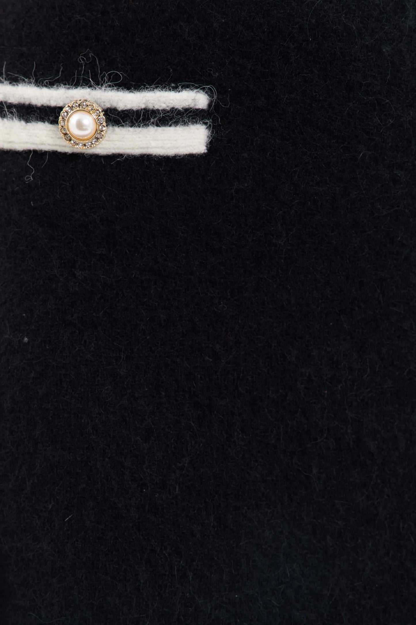 SUTTON KNIT SKIRT - BLACK AND WHITE