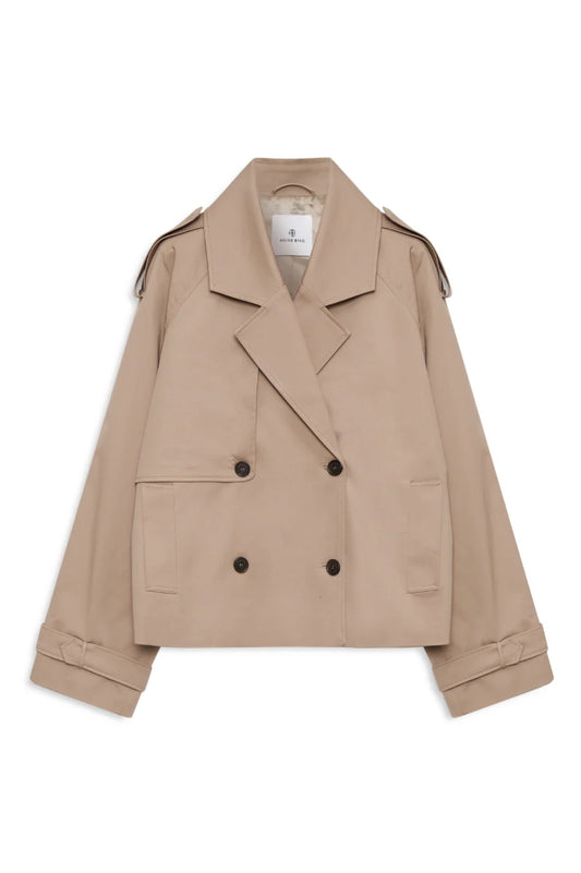 *PREORDER* RICKIE CROPPED TRENCH - BEIGE