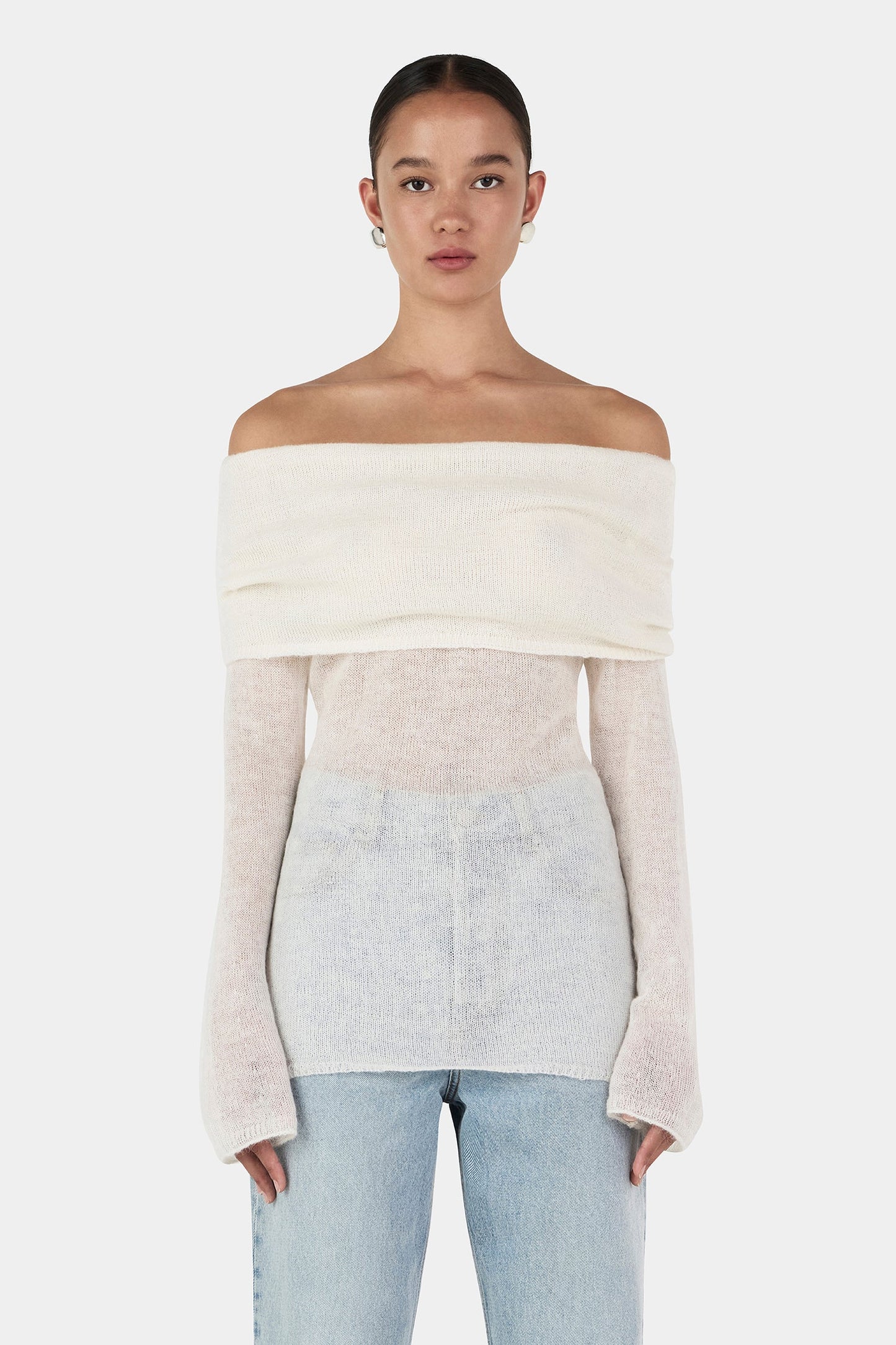 TOZZI KNIT TOP - IVORY