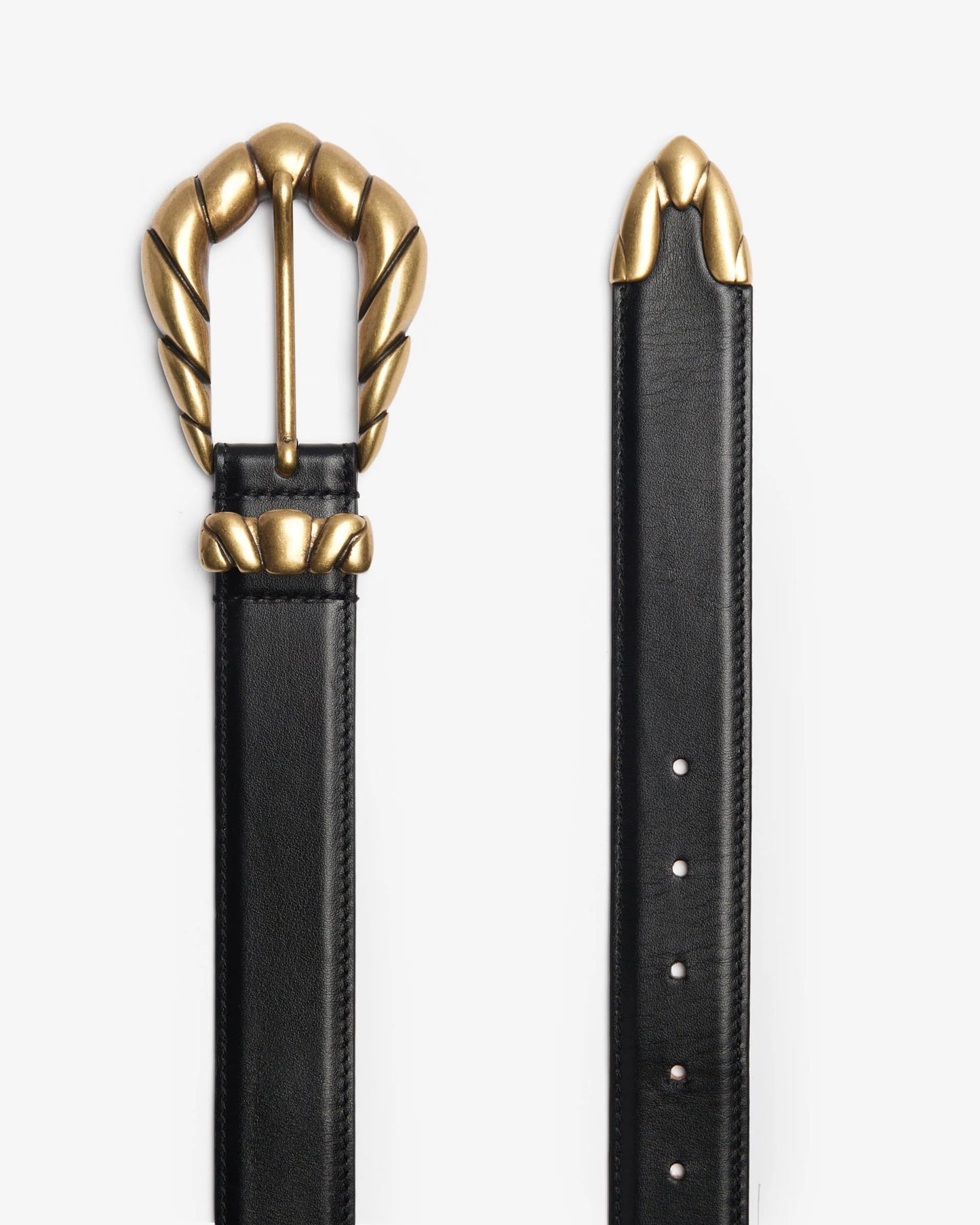 EMBELLA GOLD MEDIUM BELT - BLACK