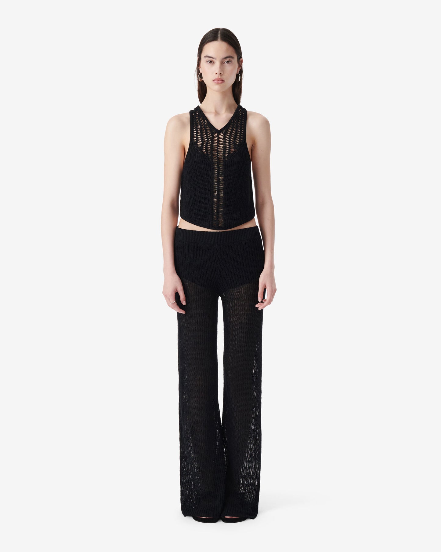 POPPY KNIT TOP - BLACK