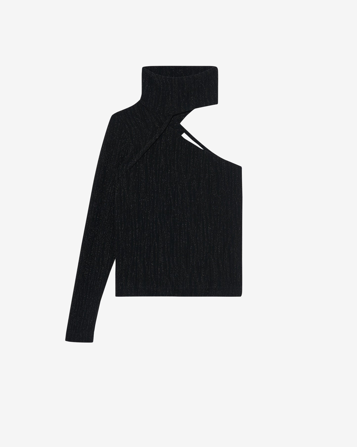 CHADIA ASYMMETRIC TOP - BLACK