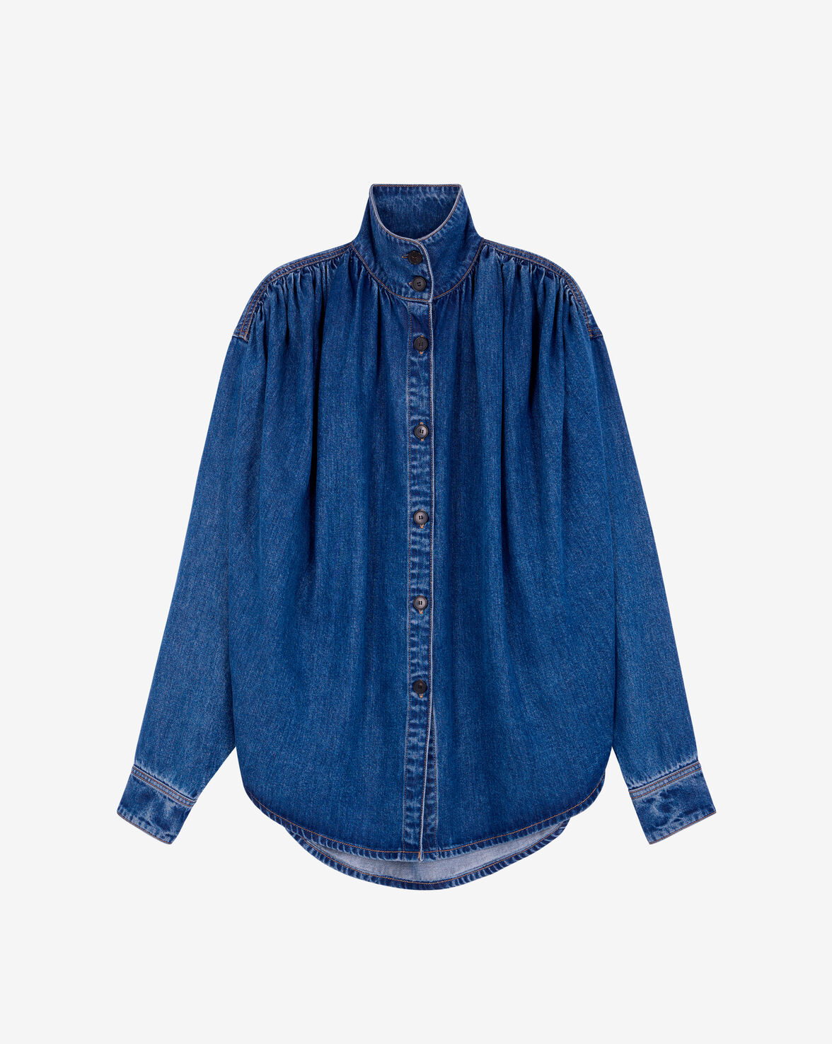 FLUID SHIRT - BLUE DENIM