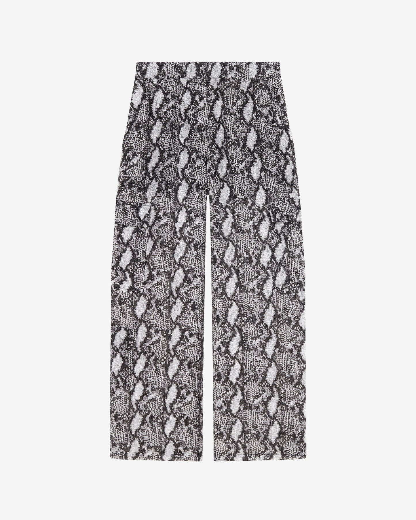 ASONA CARGO PANT - BLACK/WHITE/SILVER
