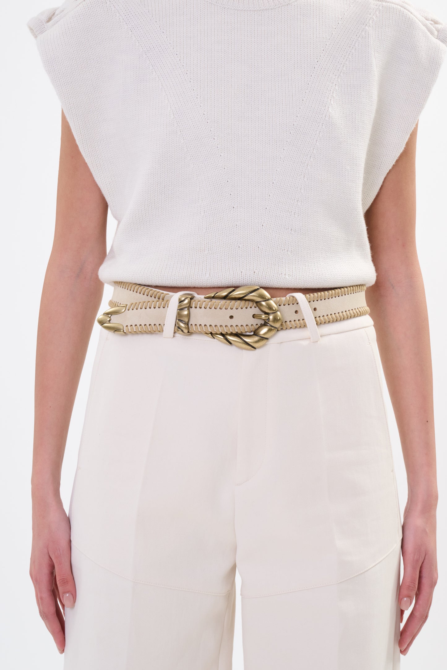 *PREORDER* EMBELLA THREAD BELT - BEIGE