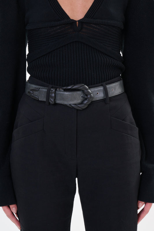 *PREORDER* EMBELLA USED BELT - BLACK/BLACK