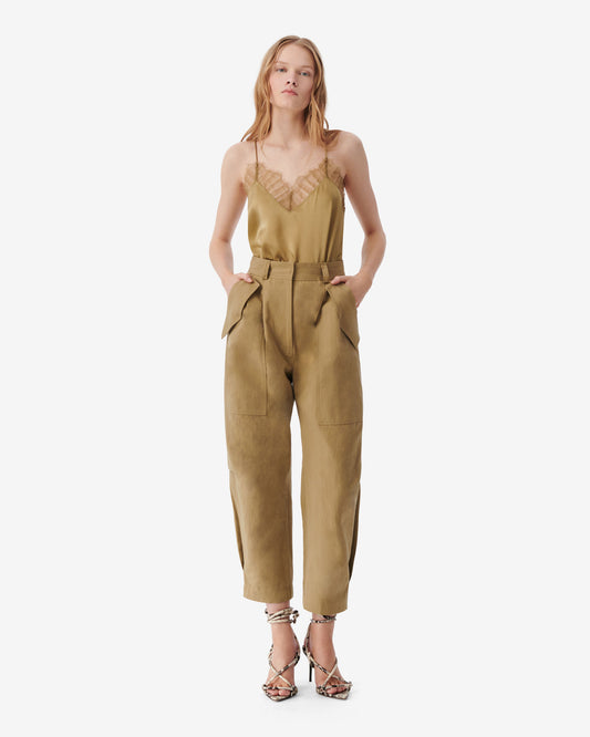 BERWYN TOP - BROWN KAKI