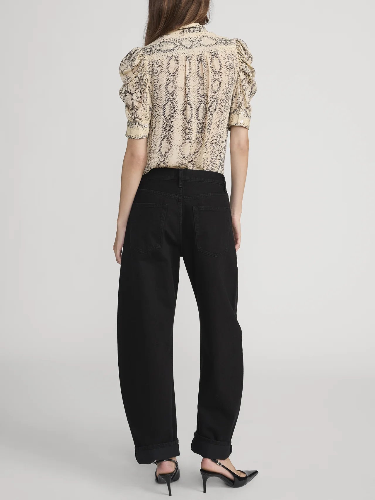 THE SNAKE GILLIAN TOP - CAMEL MULTI