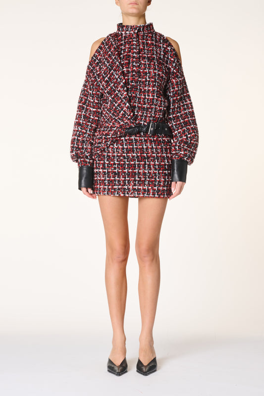 *PREORDER* NOLINA DRESS - BLACK/RED/ECRU