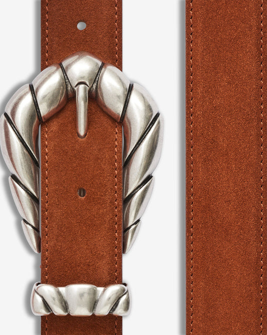 *PREORDER* EMBELLA SUEDE BELT - SQUIRREL