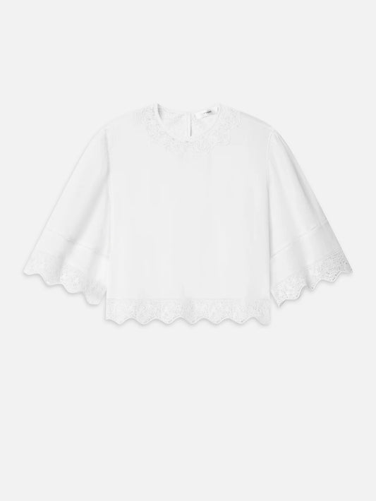 EMBROIDED TOP - WHITE