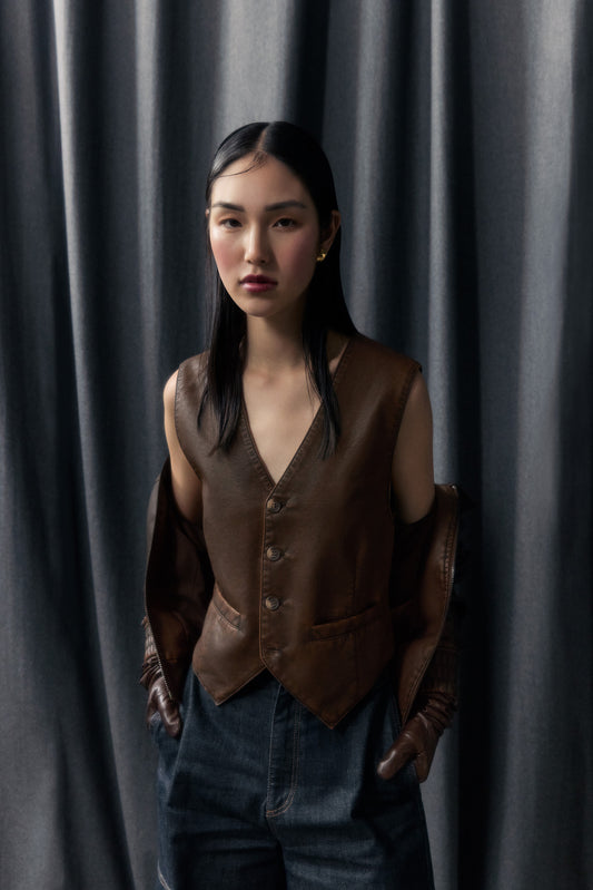 WIN WIN VEST - CHOCOLATE