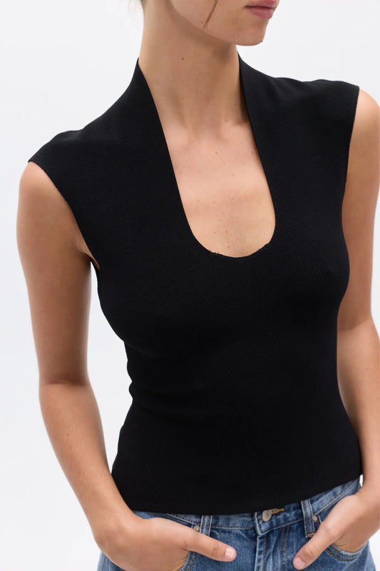 ZELIA TOP - BLACK
