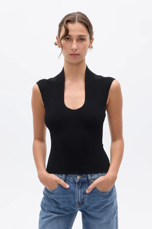 ZELIA TOP - BLACK