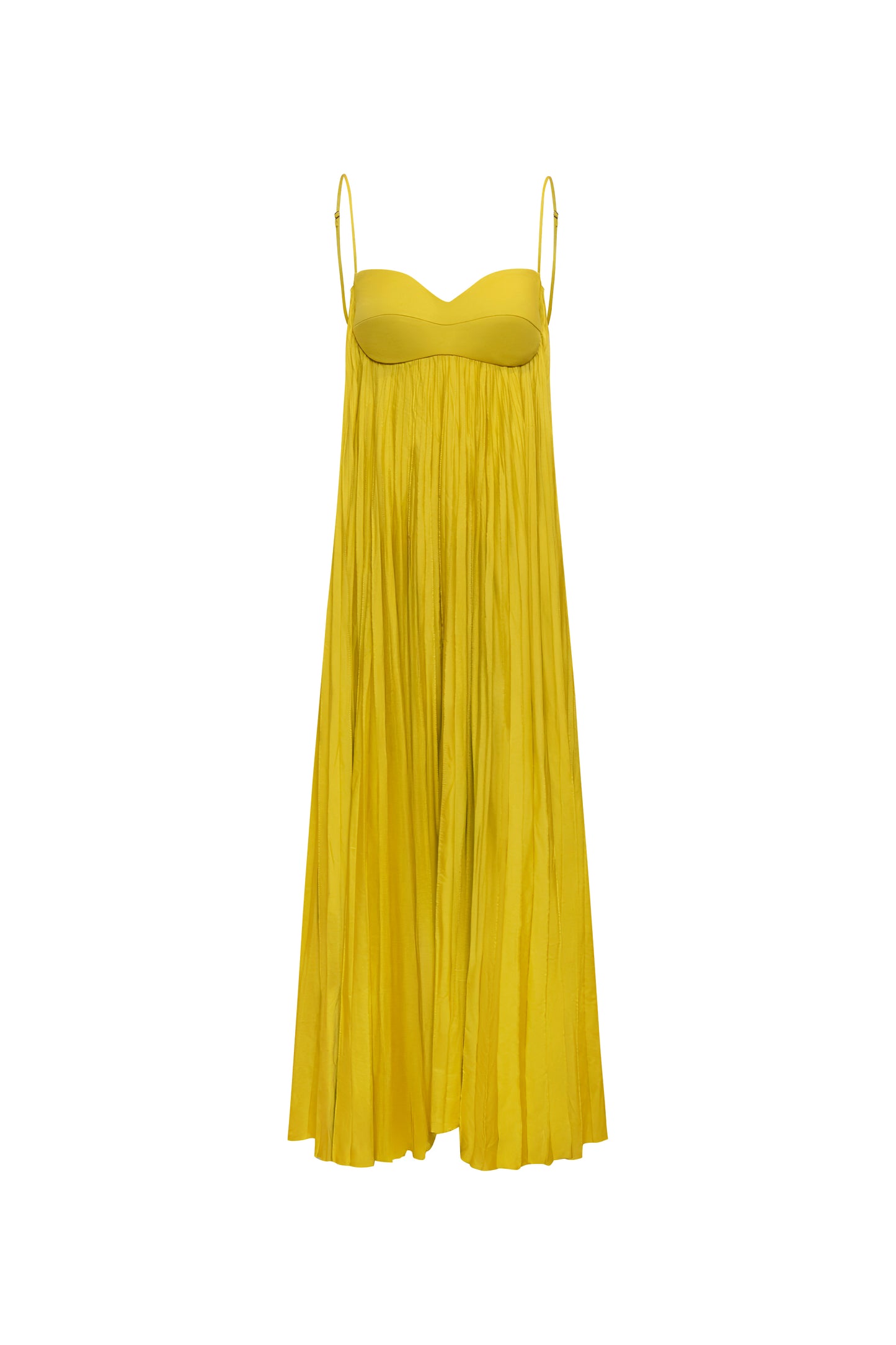 *PREORDER* PARA ELLA PLEATED MAXI DRESS - LIME