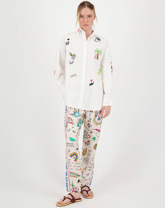 MADISON OVERSIZED SHIRT - WHITE