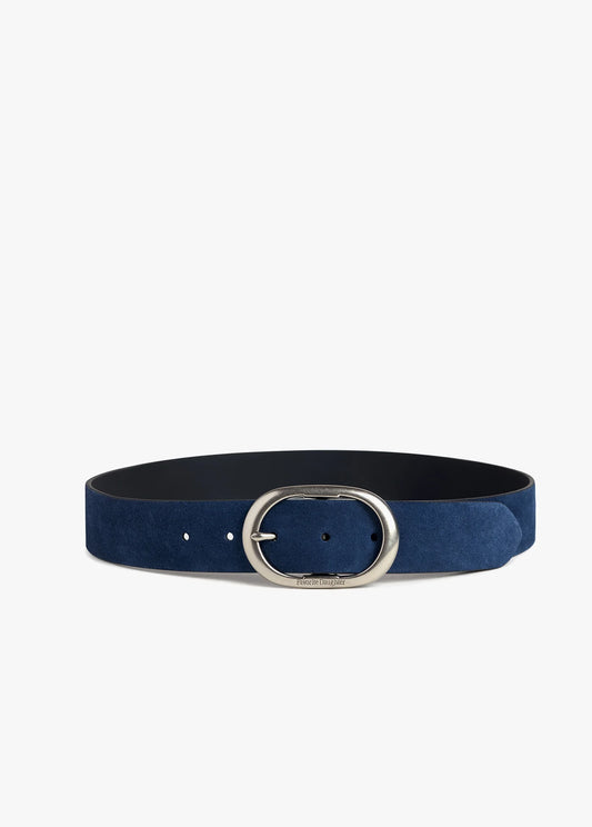 THE SUEDE JEAN BELT - NAVY