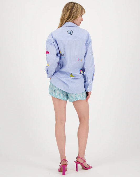 MADISON OVERSIZED SHIRT - STRIPE