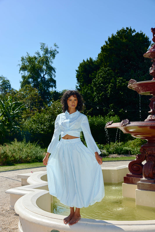 GEMMA SKIRT - ARTIC STRIPE