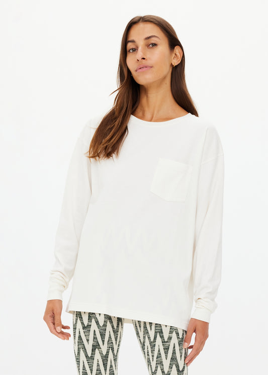 SOHO CARA LONG SLEEVE TOP - CREAME