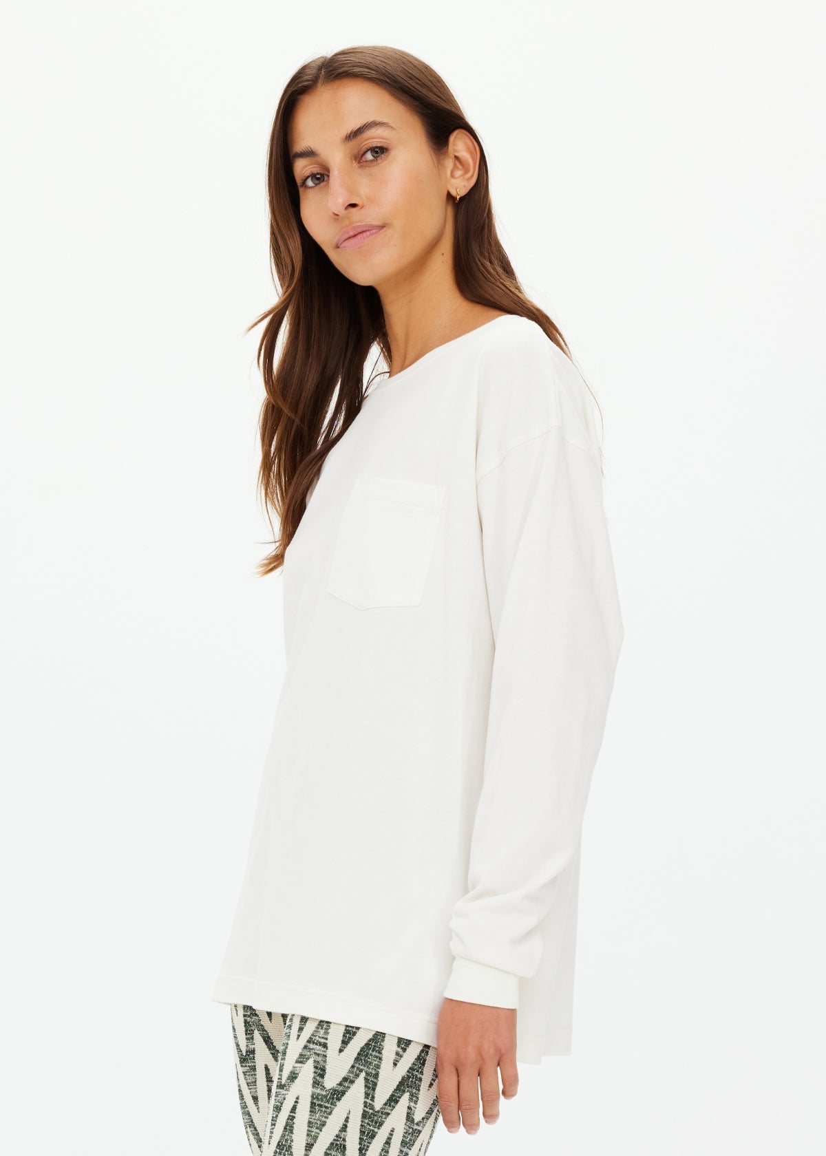 SOHO CARA LONG SLEEVE TOP - CREAME