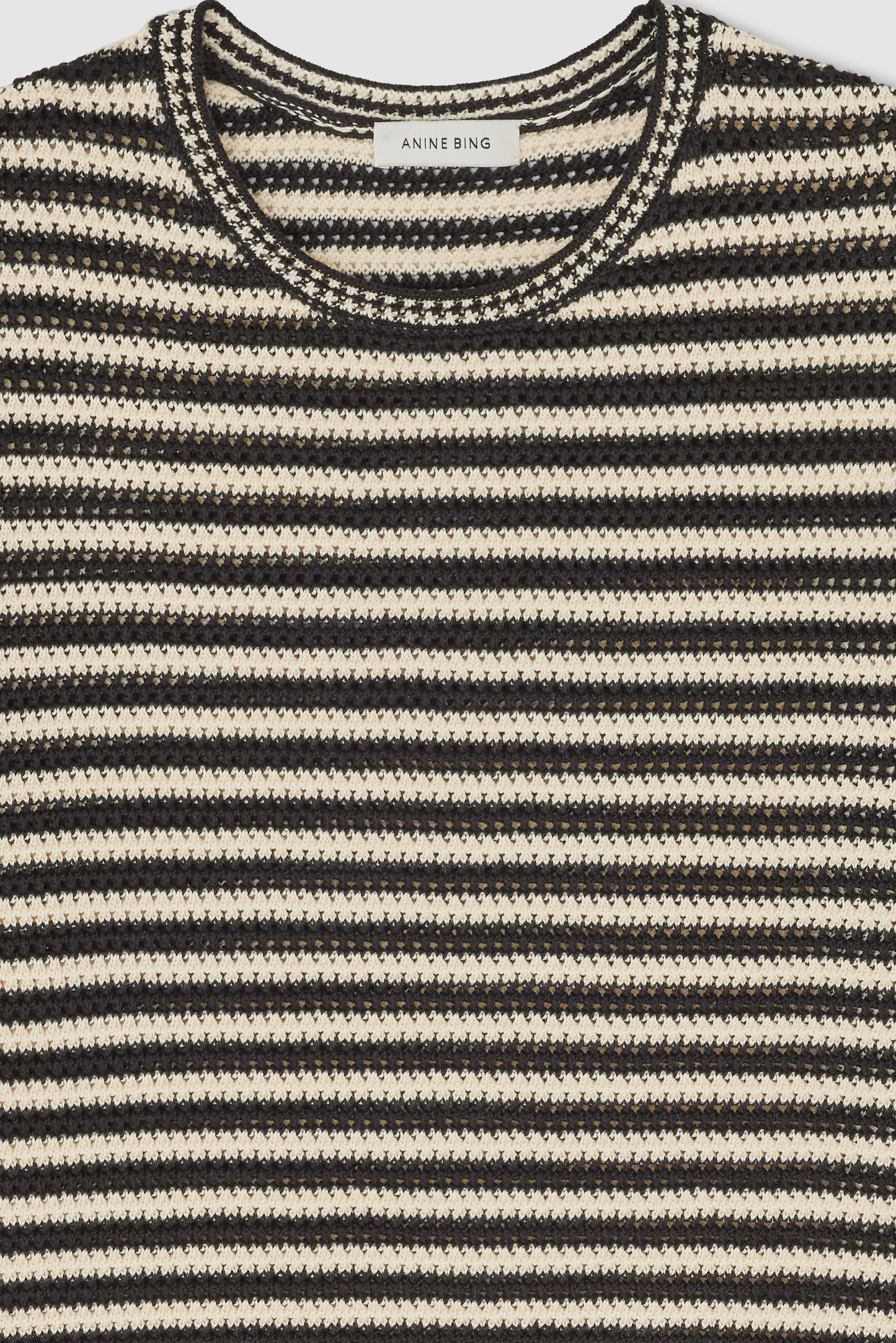 *PREORDER* THEO SWEATER - BLACK/IVORY STRIPE
