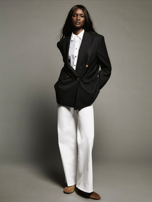 LE SLIM PALAZZO JEAN - WHITE