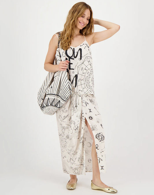 LUNA TIE FRONT SKIRT - ZODIAC