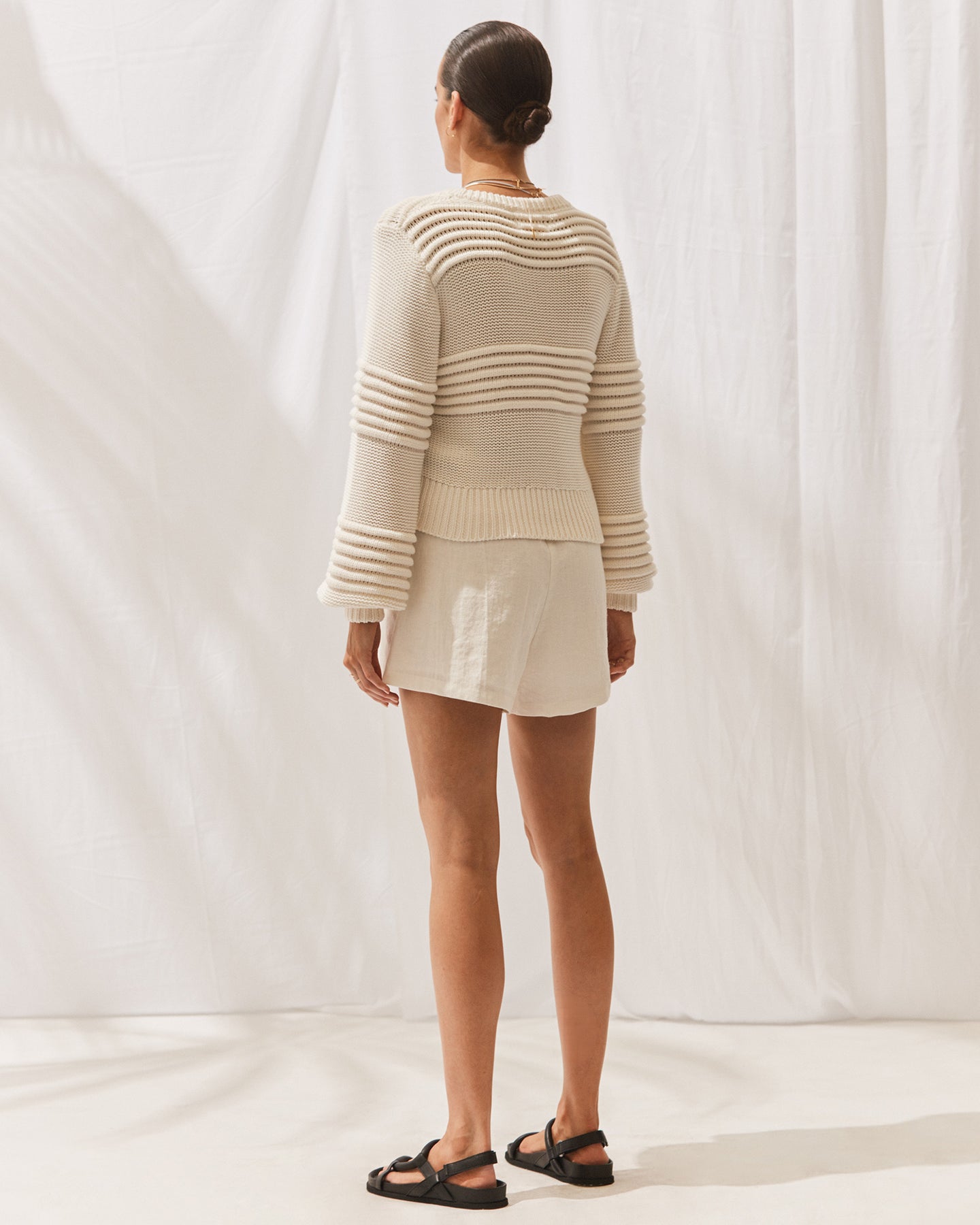 THE LIEKA KNIT JUMPER - OFF WHITE