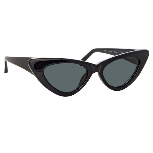 DORA D-FRAME SUNGLASSES IN BLACK