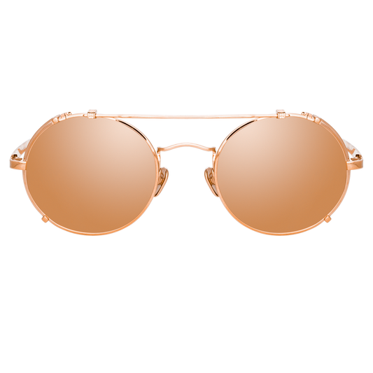 JIMI OVAL SUNGLASSES IN ROSE GOLD
