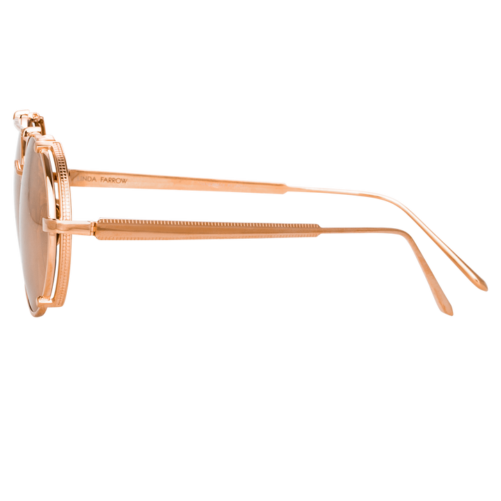 JIMI OVAL SUNGLASSES IN ROSE GOLD