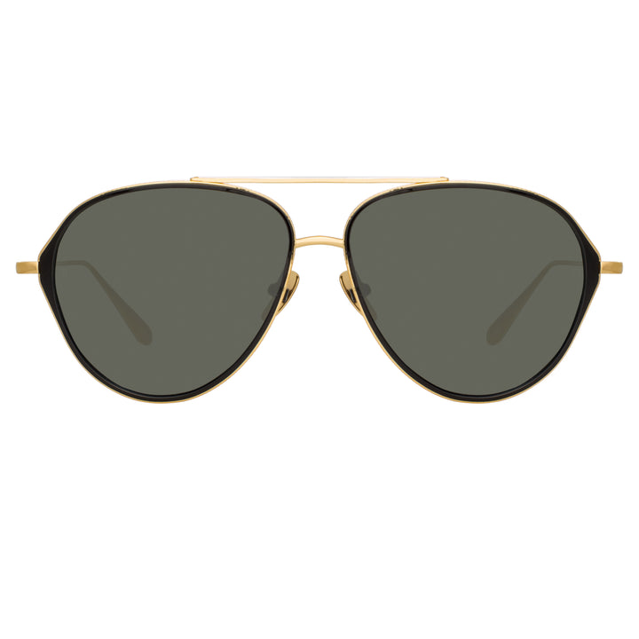 NOA AVIATOR SUNGLASSES IN YELLOW GOLD
