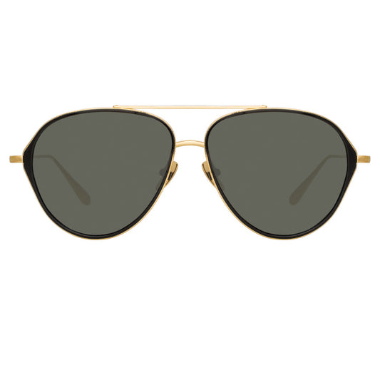 NOA AVIATOR SUNGLASSES IN YELLOW GOLD