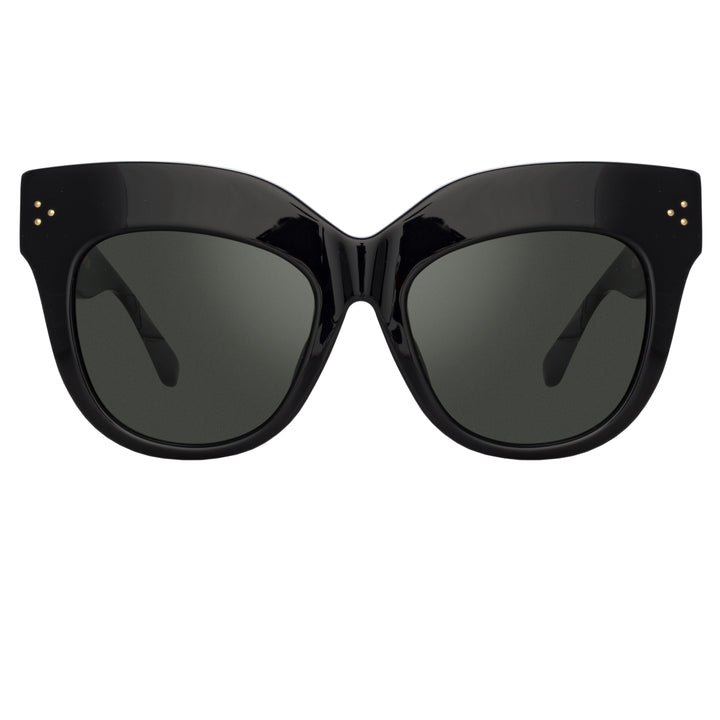 THE DUNAWAY OVERSIZED SUNGLASSES IN BLACK