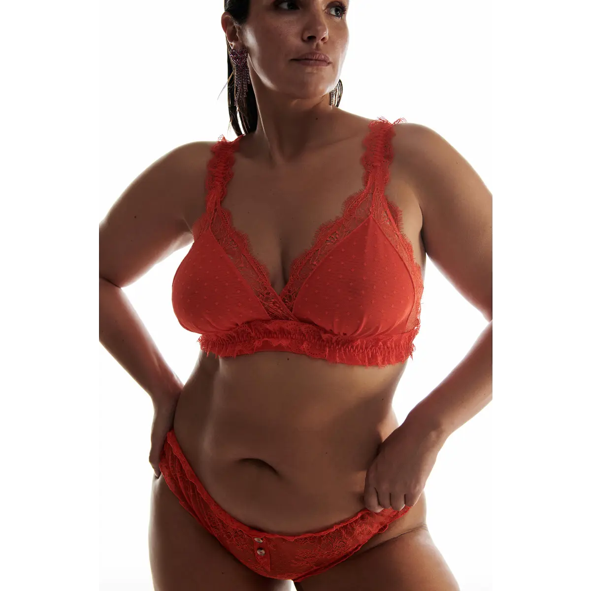 LOVE LACE BRA - RED