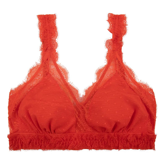 LOVE LACE BRA - RED