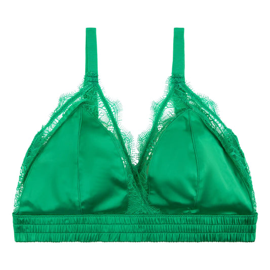 LOVE LACE BRA - GREEN