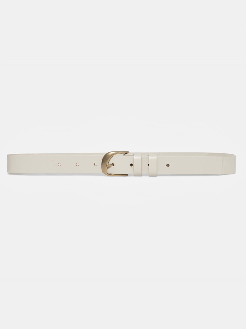 TWIST BUCKLE BELT - BONE