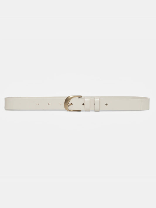 TWIST BUCKLE BELT - BONE