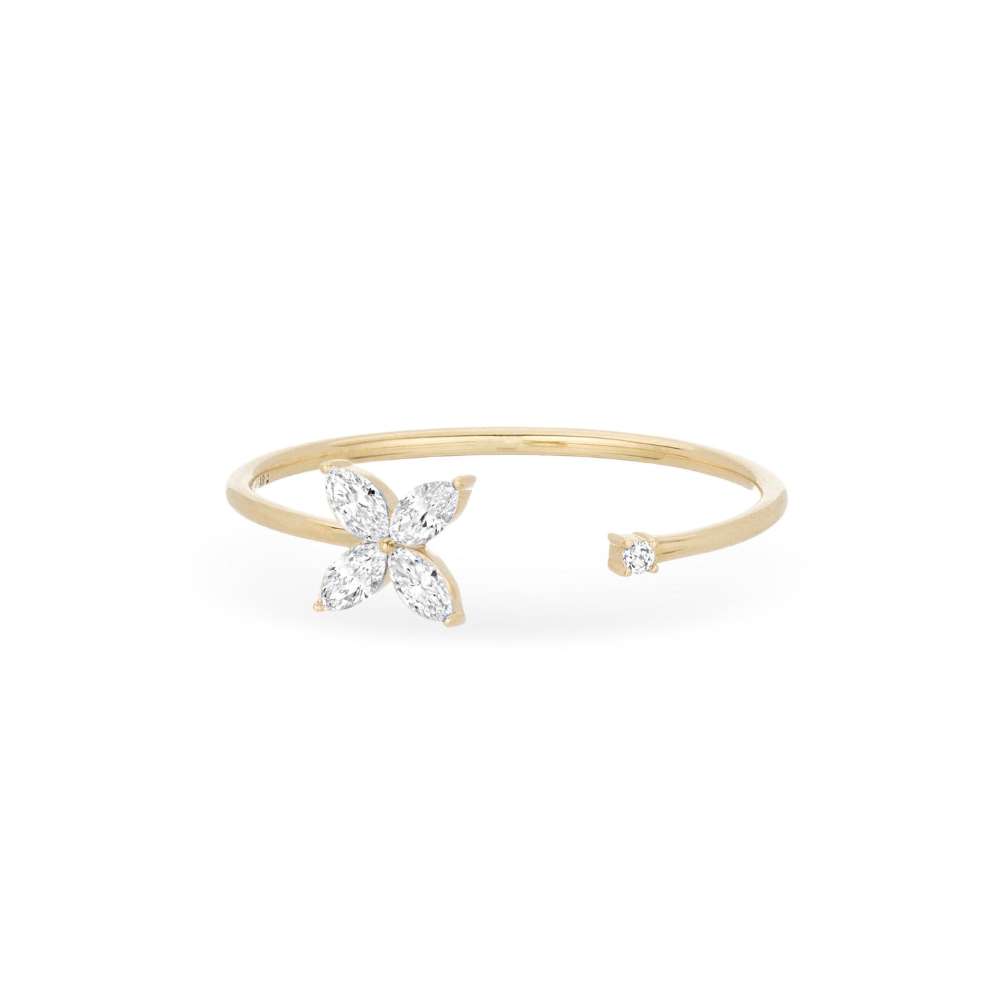 PARIS MARQUISE FLOWER PETAL RING