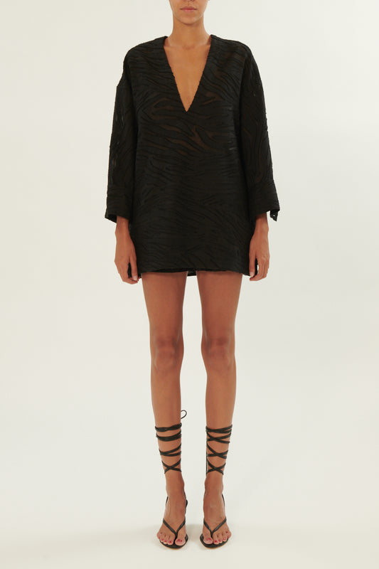 NUZANA MINI DRESS - BLACK