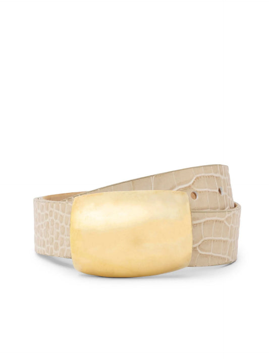 *PREORDER* MILOU BELT-  IVORY CROC EMBOSSED