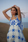 PIPPA DRESS - MEDITERRANEAN/FOAM