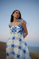 PIPPA DRESS - MEDITERRANEAN/FOAM