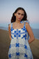 PIPPA DRESS - MEDITERRANEAN/FOAM