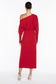 ENERGY SHIFT KNIT DRESS - RED