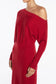 ENERGY SHIFT KNIT DRESS - RED