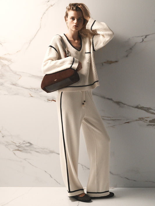 *PREORDER* THE TOMMY KNIT PANTS - FROST