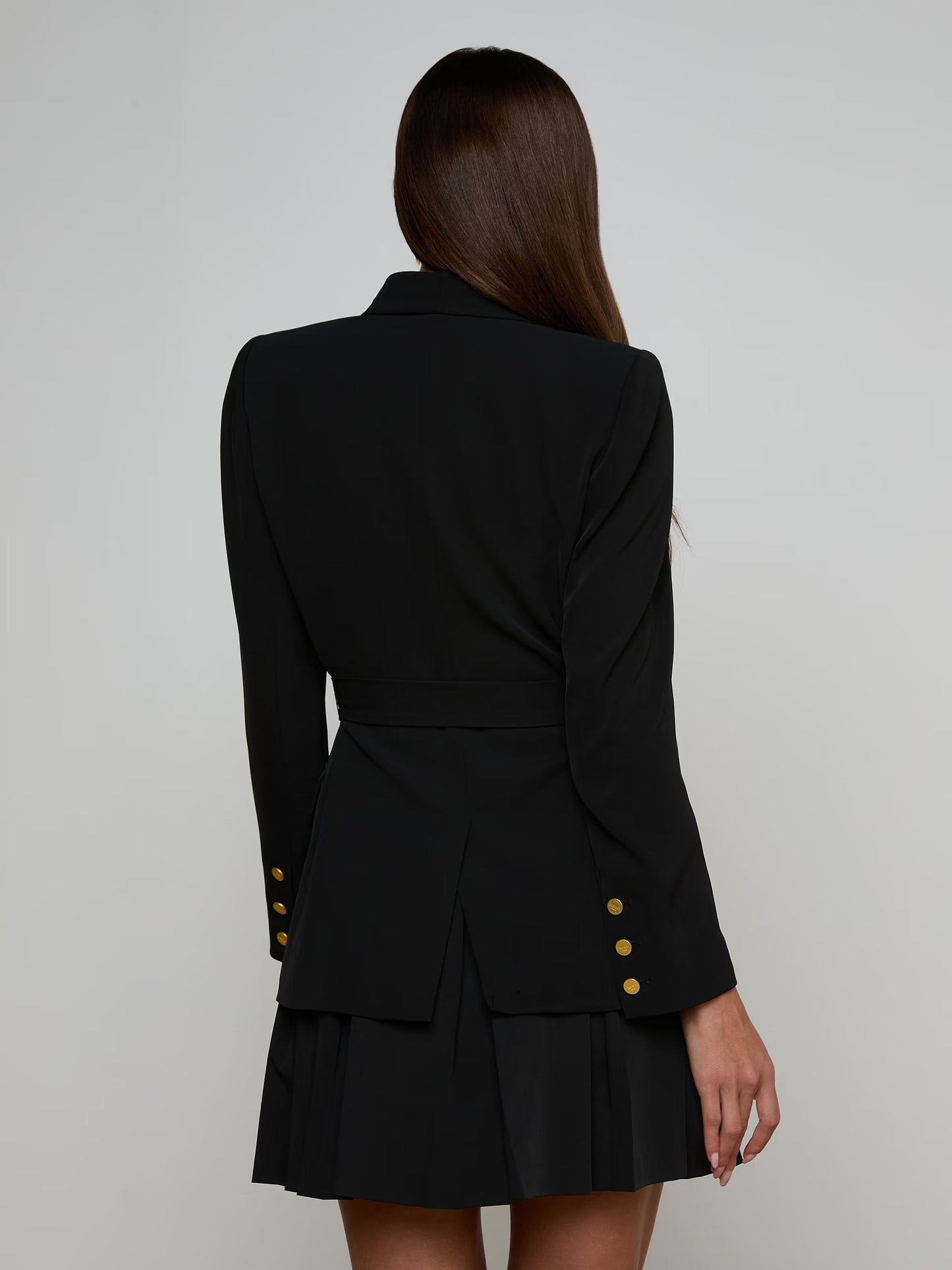 AVEN WRAP BLAZER - BLACK